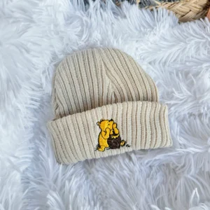 Bear Taupe Beanie Hat