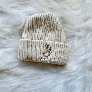 Taupe Rabbit Beanie Hat